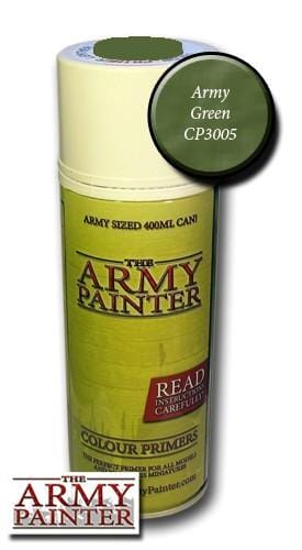 Army Painter Spray Can Primer Army Green - available at The Games Den