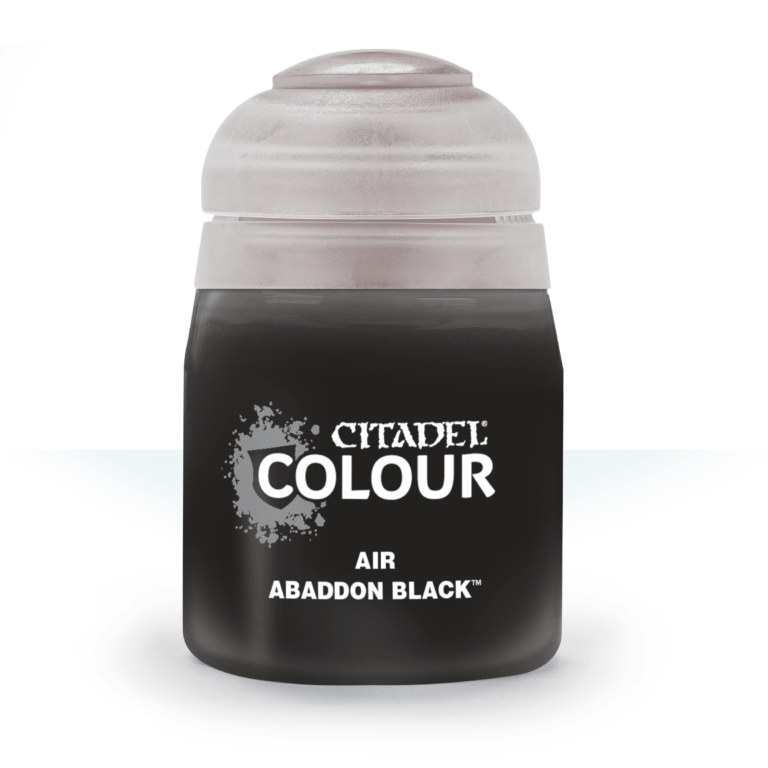 Games Workshop Citadel Air Paint Abaddon Black - perfect for airbrushes and miniature painting