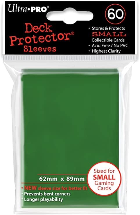 SMALL SERPENT GREEN DECK PROTECTOR 60 SLEEVES
